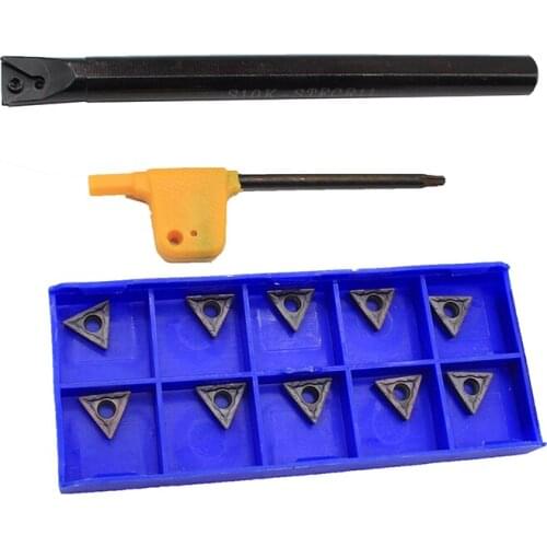S10K STFCR11 1PCS+ 10PCS TCMT110204-MP HP1025 carbide insert for CNC Lathe Turnning cutter holder turning tools holder