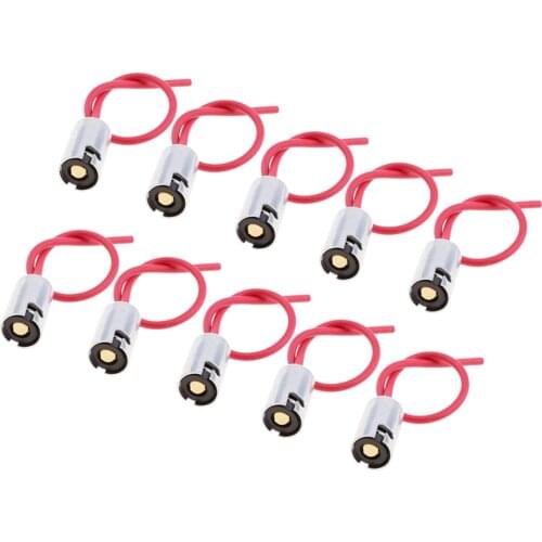 10pcs BA9S Bulb Socket Extension Replacement Holder Wire Harness
