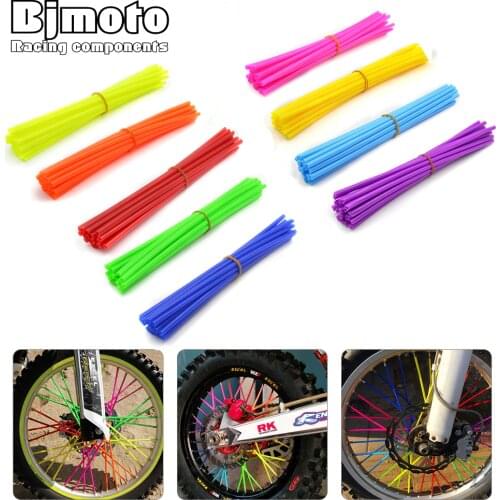 235mm 9.5inch Wheel Wheel Rim Spoke Skin PVC Cover mix color Motocross For Honda/Suzuki/Kawasaki/Yamaha/BMW Decoration Pit Bike