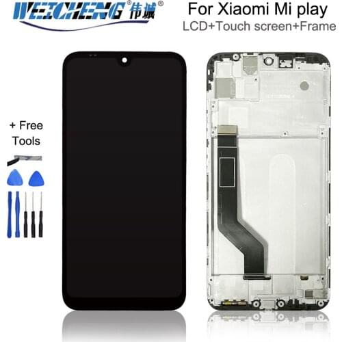 5.84" Lcd For Xiaomi Play Lcd Display Touch Screen with Frame Digitizer Assembly For Xiaomi Mi Play Replacement Mi Play LCD