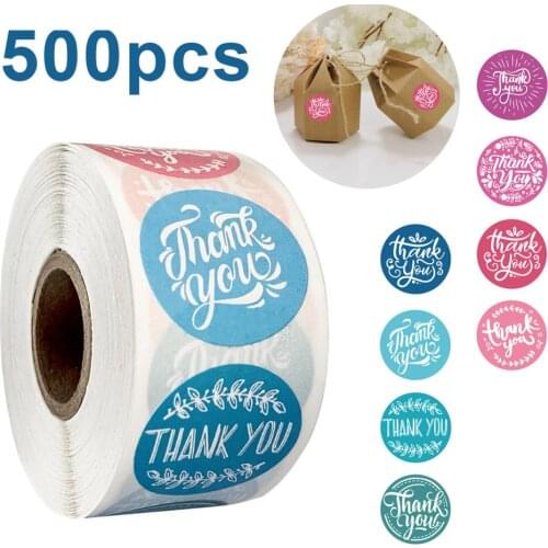 8 designs Greenery Frames Thank You Stickers seal labels for package decoration party wedding labels school stationery sticker