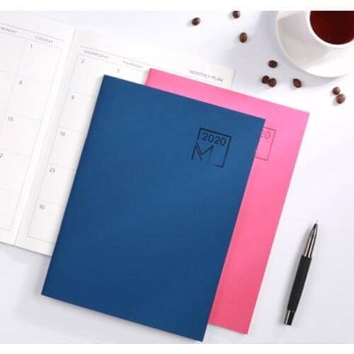 Notebook 2021 Agenda Planner Diary Meeting Book Girl School Stationery Monthly Plan Supplies DQ-Drop