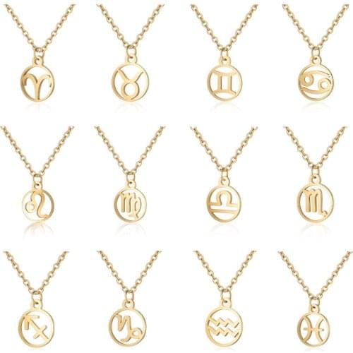 Byken Jewelry Women's Pendants Zodiac Signs