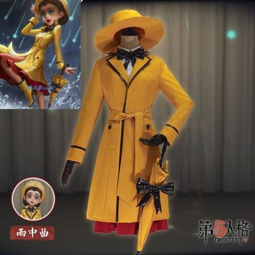 Game Identity V Cosplay Doctor Emily Dale Costume Song in the rain fashion Halloween Carnival Costumes For Women Girl