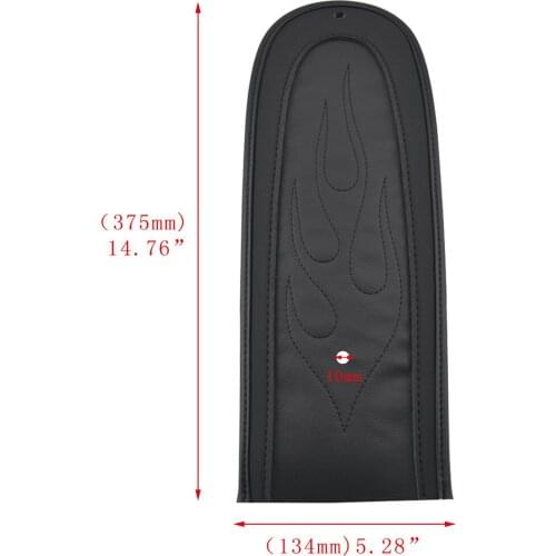 Motorcycle Leather Rear Bib Pad Cover Mat Accessories for Harley Low Rider 2006-2017 Seat Riding