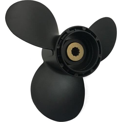 Boat Propeller 9 1/4x9 Fit for Suzuki Outboard DT9.9-15 3 Blades Aluminum Prop 10 Tooth Propel RH OEM NO: 58100-93723-019 9.25x9