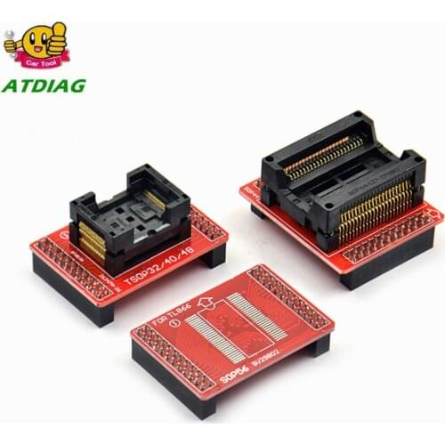 Original Adapters TSOP32 TSOP40 TSOP48 SOP44 SOP56 adapter kit for MiniPro TL866 TL866A TL866CS Universal Programmer