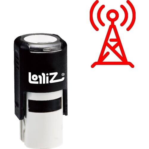 LolliZ Antenna Self-Inking Rubber Stamp - Modern Symbol Series