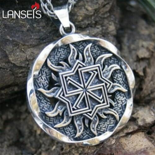 Lanseis10pc Slavic jewelry,Slavic amulet pendant, Molvinets, talisman, slavic symbol, shield from bad ,norse men necklace