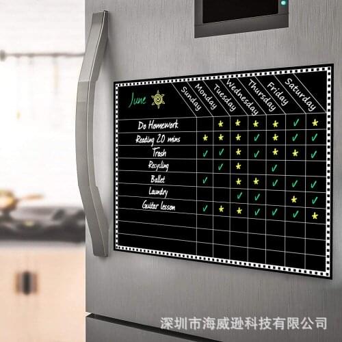 Erasable Monthly And Weekly Whiteboard Schedule Magnetic Calendar Stick Removable Refrigerator Stick Message Soft Whiteboard A3