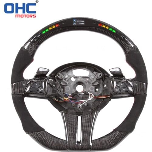 100% Real Carbon Fiber LED Performance Steering Wheel compatible for Z4 E86 E85