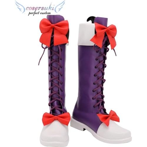 Tenkuu Shinpan/ High-rise Invasion Maid cosplay Shoes Boots Professional Handmade ! Perfect Custom for You