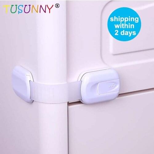 TUSUNNY 6 Pcs Magnetic Children Safety Drawer Lock Limiter Infant Baby Drawer Latch Cabinet Protection Security Invisible Locks