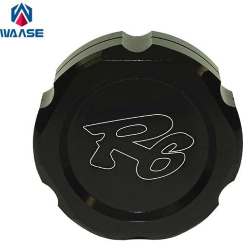 Waase For Yamaha YZF R6 2006 2007 2008 2009 2010 2011 2012 2013 2014 - 2018 Motorcycle Rear Brake Oil Fluid Reservoir Cap Cover
