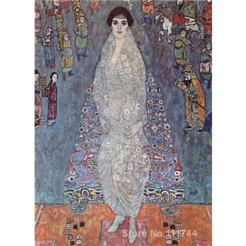 Gold paintings Portrait of Baroness Elisabeth Bachofen Echt Gustav Klimt art oil on canvas High quality Hand painted
