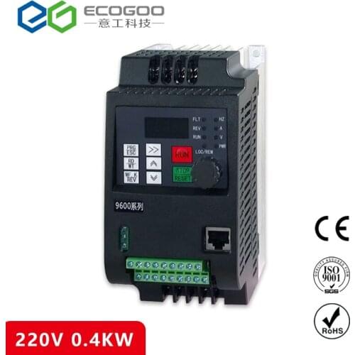 0.4KW inverter VFD 220V VARIABLE FREQUENCY DRIVE INVERTER 1 phase input 3 phase 220V output china cheap wholesale