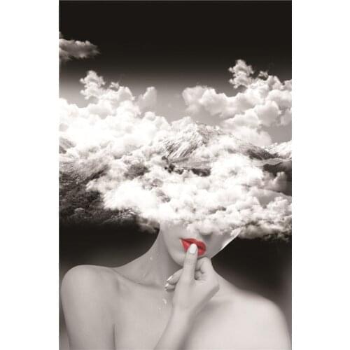 Abstract Thermal Transfer Washable Heat Print On T-Shirt Dresses Sweater Parches Diy Garment Clothes Stickers Cloud