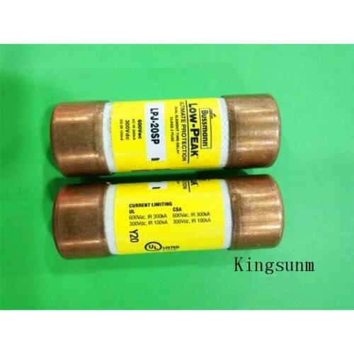 Free shipping 5pcs LPJ-20SP delay fuse 21X57MM BUSS LOW PEAK genuine 20A600V