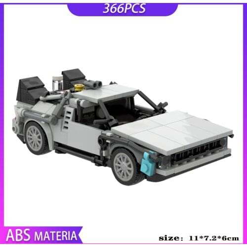 Moc toys DIY Car Model Dmc Delorean Time Machine Back To Future Building Blocks Bricks Movie high-tech Car Kid Toy Gifts