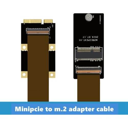 Free Shipping 10-30CM Motherboard Minipcie To M.2 Network Card Transfer Cable A/E Interface Ngff Adapter Minipcie M2 Cables