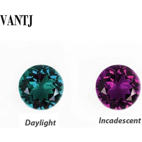 VANTJ Lab Grown Alexandrite Loose Gemstone for Silver or Gold Mounting Diy Fine Jewelry Wonem Gigt