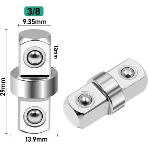3/8" Electric Socket Hexagon Wrench Handle Square Head Conversion Tool Parts Connecting Drill Pipe Accessories Set Chuck