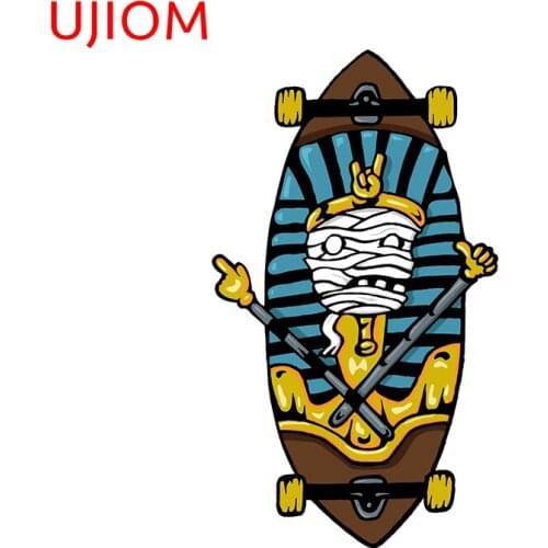 UJIOM MUMMY PHARAON Sticker Wallsticker Bathroom Vinyl Wallpaper Washroom Wall Decor Home Toilet Decoration Art Decal for WC