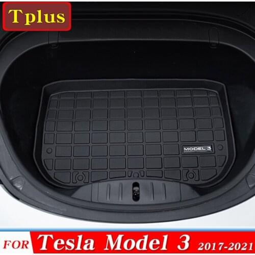 New!! Tesla Model 3 2021 Car Front Trunk Mat For Model3 2017-2021 Storage Cargo Tray Trunk TPE Waterproof Mats Car accessories