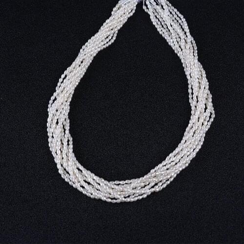 Wholesale 2-3mm Rice Shaped Freshwater Loose Pearls