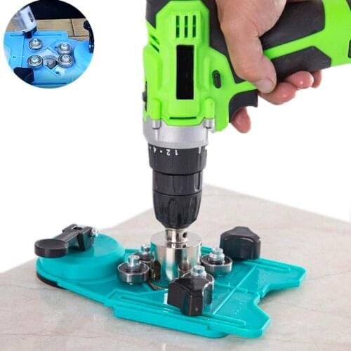 Tile Glass Openings Locator Diamond Drill Bit Tile Glass Hole Saw Core Bit Guide Adjustable 4-83mm With Vacuum Base Sucker