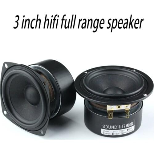 10~20W 3 Inch Full Range Speaker 3 Inch Speaker 4ohm~8ohm DIY Fever Hifi Audio Amplifier Speaker 95Hz-20KHz One Piece