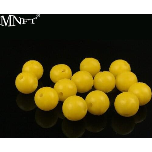 MNFT 50Pcs Half Floating Water Round Soft Baits Corn Flavor Strong Elasticity Artificial Bait For Carp
