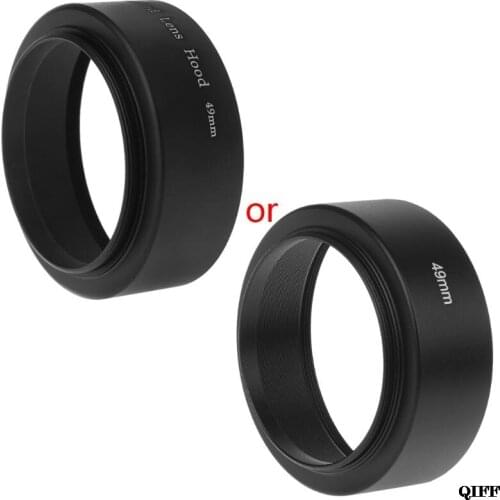 Drop Ship&Wholesale Universal 49mm Long Focus Lens Hood Screw-In Mount For Canon DSLR SLR Camera APR29