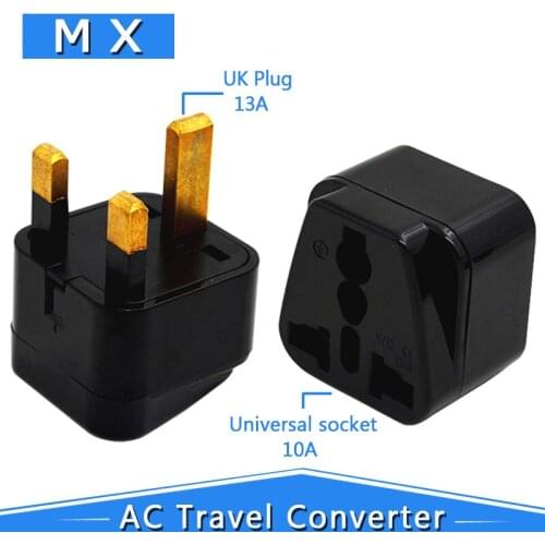 UK Conversion Plug Portable Universal UK Plug Adapter Travel Converter