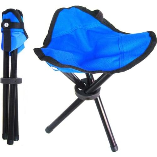 Folding Stool Chair Foldable Three-Legged Camping Fishing Picnic Lawn Chair Outdoor Camping Portable Ultralight Fishing Chair