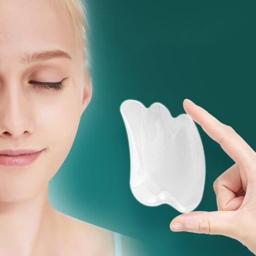 Natural White Quartz Jade Guasha Scraper Board Massager for Face Body Gouache Scraper Skin Lifting Wrinkle Remover Beauty Care