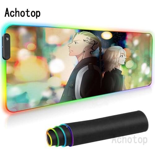 Tokyo Revengers Gaming Mouse Pad Computer Mousepad RGB Large Mouse Pad Gamer XL Mouse Carpet Mause Pad PC Desk Play Mat