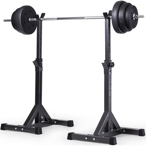 High-quality Adjustable Squat Stand Split Barbell Rack Barbell Squat Body Frame Weight Lifting Barbell Rack Fitness Equipments