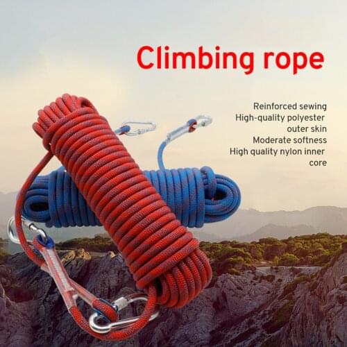 10/12Mm Diameter High Strength Cord Safety Rock Climbing Rope Hiking Tent Accessories Camping Equipment Survival Escape Tool