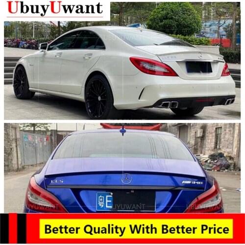 For Mercedes W218 2011-2013 Rear Spoiler High Quality ABS Material Primer Color Car Tail Wing Decoration For CLS300 CLS350 CLS63