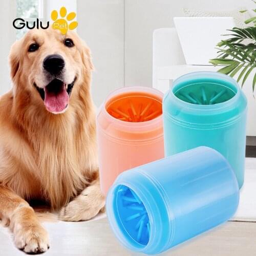 1Pc Soft Portable Silicone Pet Paw Cleaning Washing Revolving Cup Dog Cat Foot Washer Pet Daily Foot Care Supplies