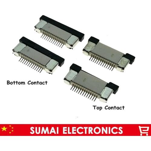 13 Pin FPC FFC connector cable socket 13pin 0.5mm connector for LCD screen interface of DVD/GPS/MP3/PDA/Phone ect.ROHS 13P