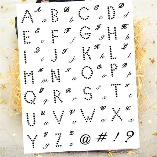 14x18CM Love 26 letters Transparent Seal Clear Stamps Silicone Seal Roller Stamps DIY Scrapbook Album / Card Production