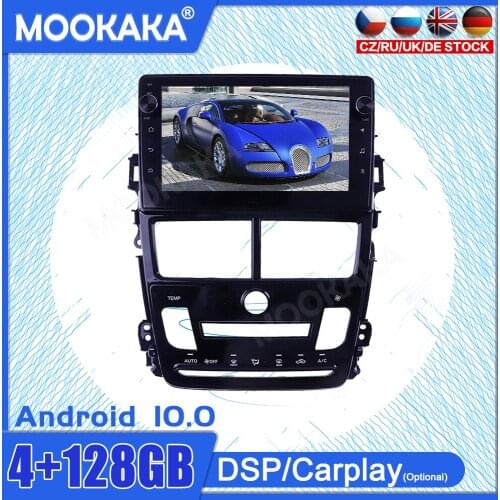 4+128G Android10 Touch Screen For Toyota Yaris 2017-2020 Car GPS IPS Car Multimedia Tesla Player Head Unit Audio Radio Navigtion