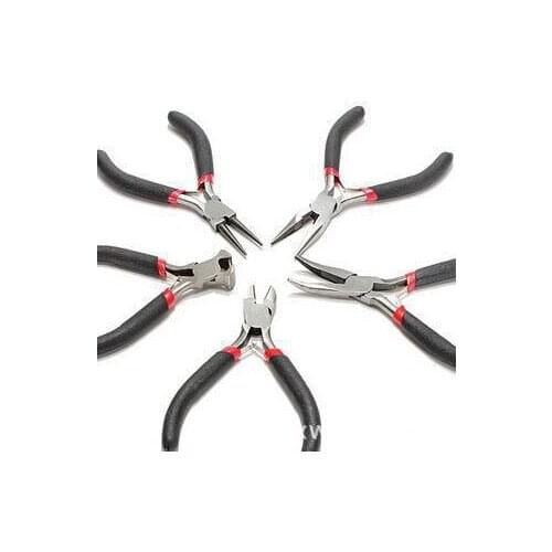 5pcs Needle-Nosed Pliers Cutting Joint Jewelry Pliers DIY Accessories Jewelry Beaded Small Manual Pliers Beading Jewelry Tools