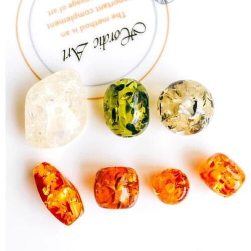 ZEROUP Irregular Beads Bracelet Ear Drop Pendant Accessories Necklace Charms Jewelry Components Diy Material 6pcs