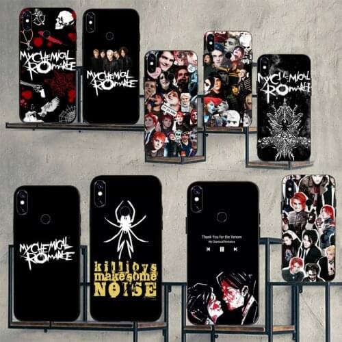 My Chemical Romance MCR Phone Cases For Xiaomi Redmi note 7 8 9 t k30 max3 9 s 10 pro lite Luxury brand shell funda coque