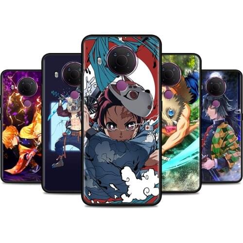Phone Case For Nokia 7.2 G10 5.4 5.3 3.4 8.3 1.4 2.4 Silicone Cover for nokia X10 X20 XR20 Fundas Anime Demon Slayer