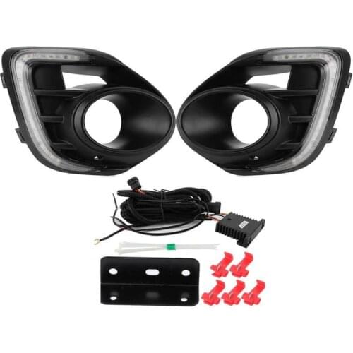 DRL Light LED Daytime Running Light Turn Signal Yellow White 2 Lamp Colors Fit for Mitsubishi Lancer 2016-2018 Turn Signal Lamp