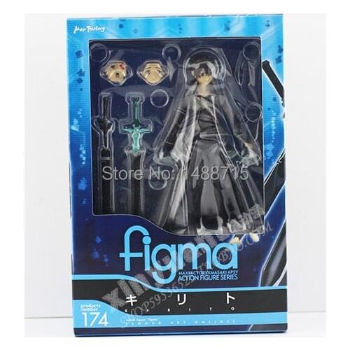 New Kirigaya Kazuto Kirito Classic Comic Anime Sword Art Online Progressive 6" Figma 174 # Action Figure Toys Original Box